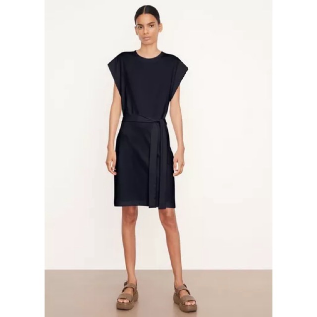 Vince Crewneck Muscle Dress Style #V945784366 Black S